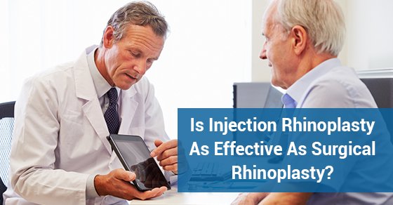 Is Injection Rhinoplasty As Effective As Surgical Rhinoplasty